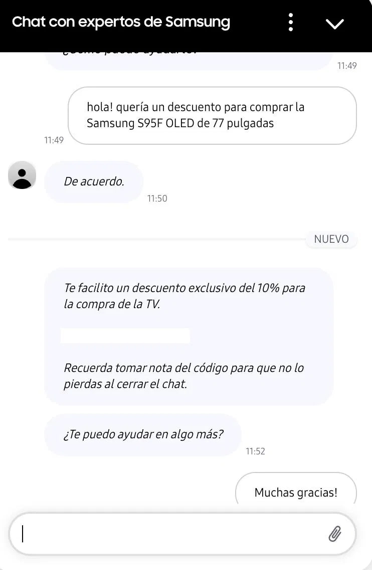 La Samsung S95F se sitúa a un precio histórico: un televisor premium a un precio irresistible