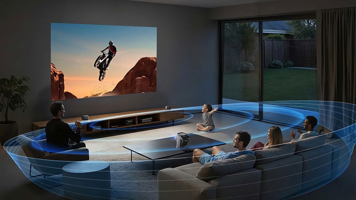 Anker Nebula P1: un proyector portátil con altavoces inalámbricos desmontables, Google TV integrado, HDMI 2.1 y pantalla de regalo