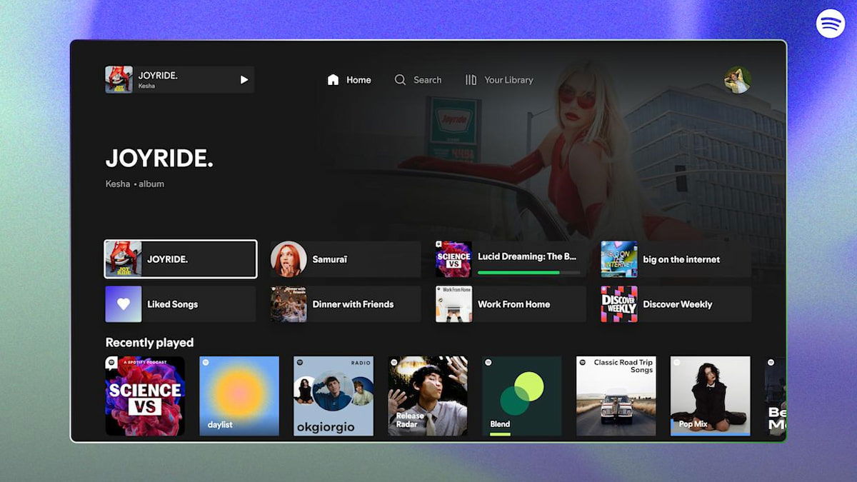 Spotify por fin se pone las pilas en Apple TV: nueva app, diseño más chulo y vídeos a lo grande