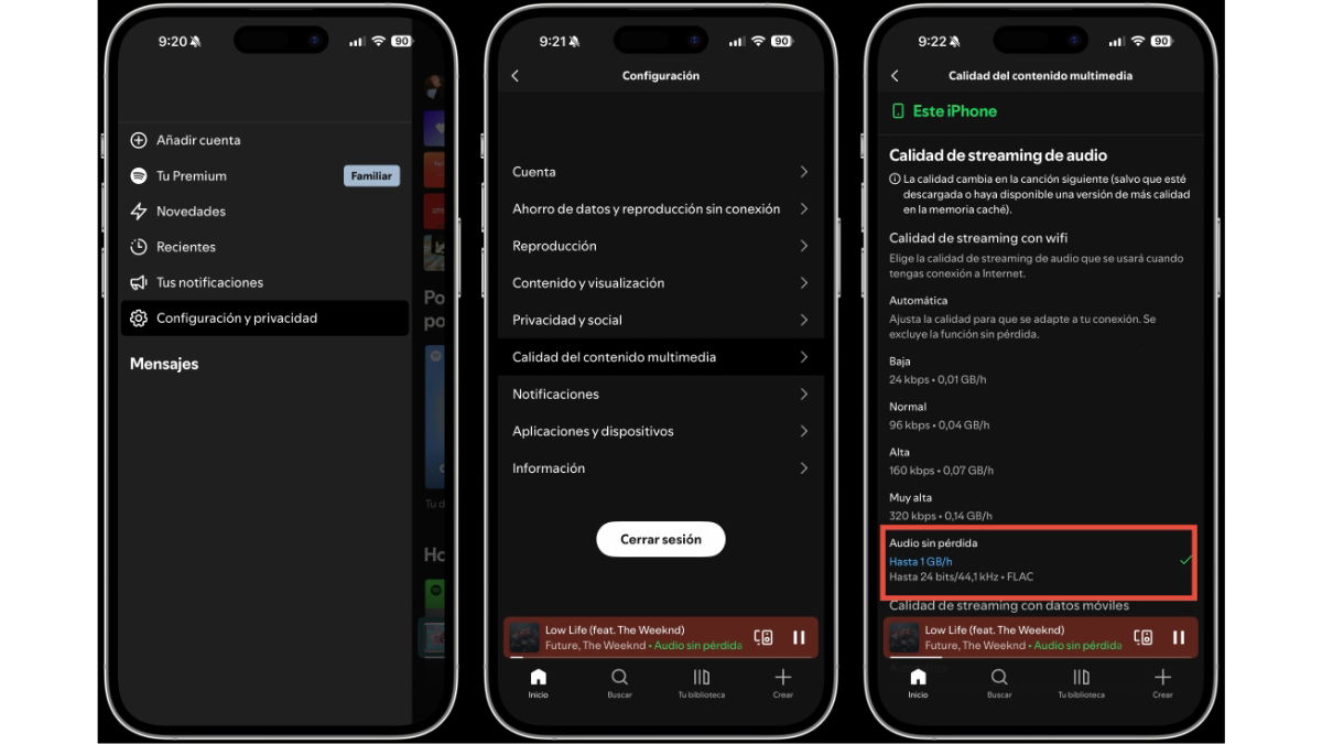 Así puedes activar Spotify Lossless en España y sacarle todo el jugo al sonido sin pérdidas