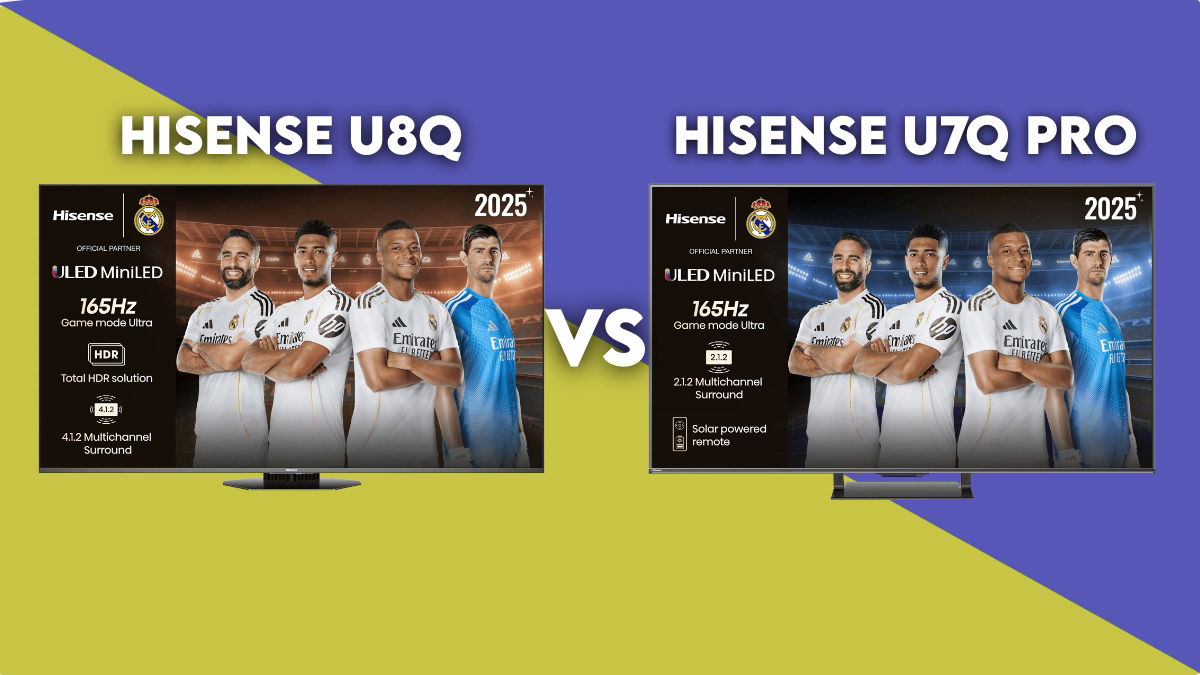Hisense U8Q vs U7Q Pro: ¿hay mucha diferencia entre los dos televisores más top de Hisense de 2025?