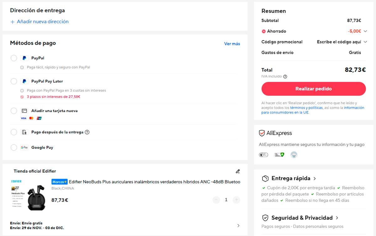 Oferta por los Edifier NeoBuds Plus