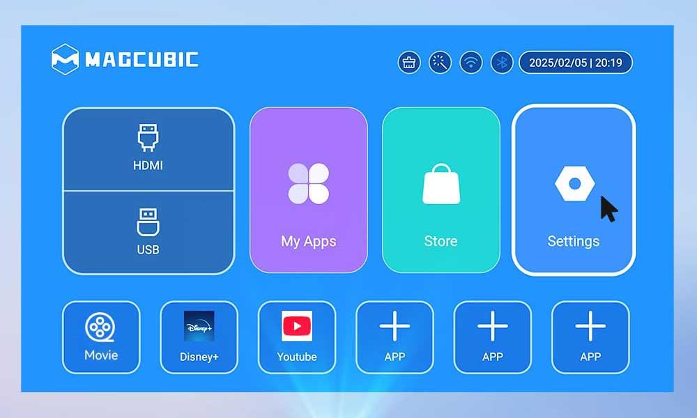 Sistema operativo del Magcubic HY300 Pro