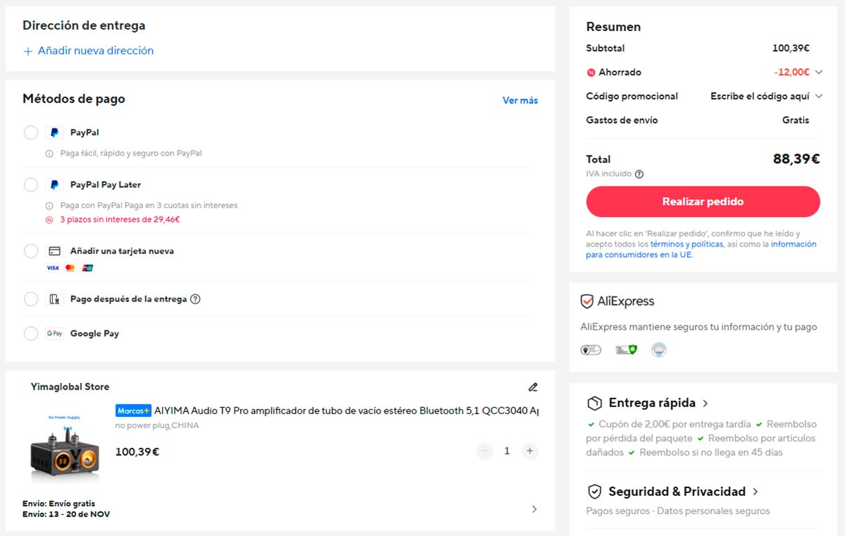 Oferta por el AIYIMA T9 PRO en AliExpress