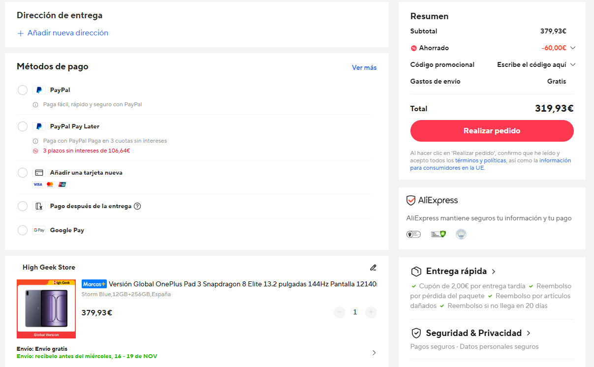 Oferta OnePlus Pad 3