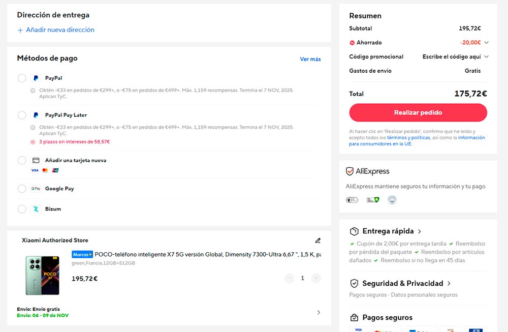 Oderta por el POCO X7