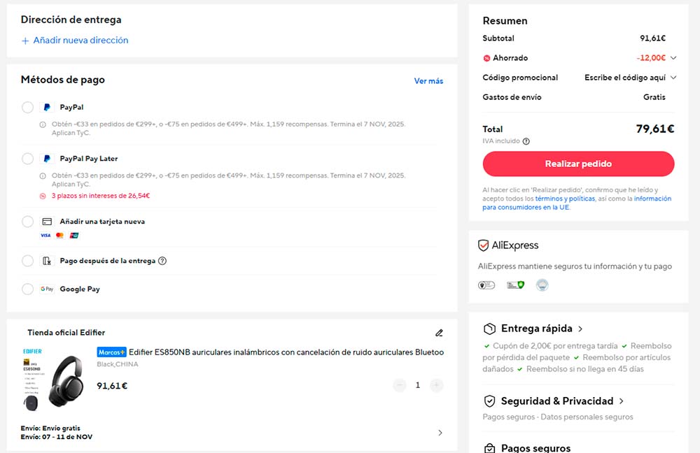 Oferta por los Edifier ES850NB