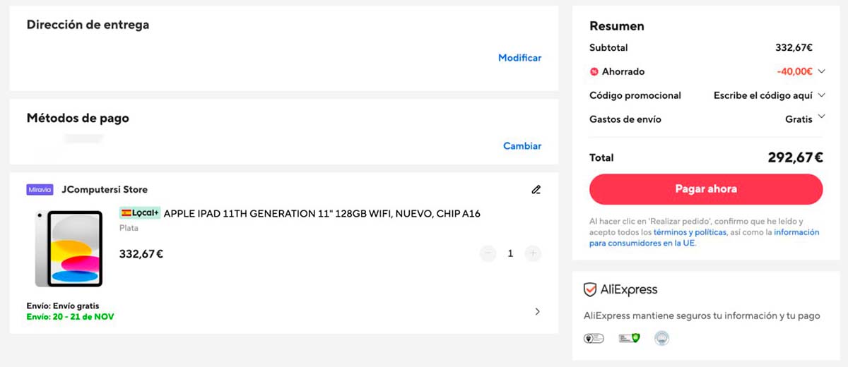 Oferta por el iPad 11
