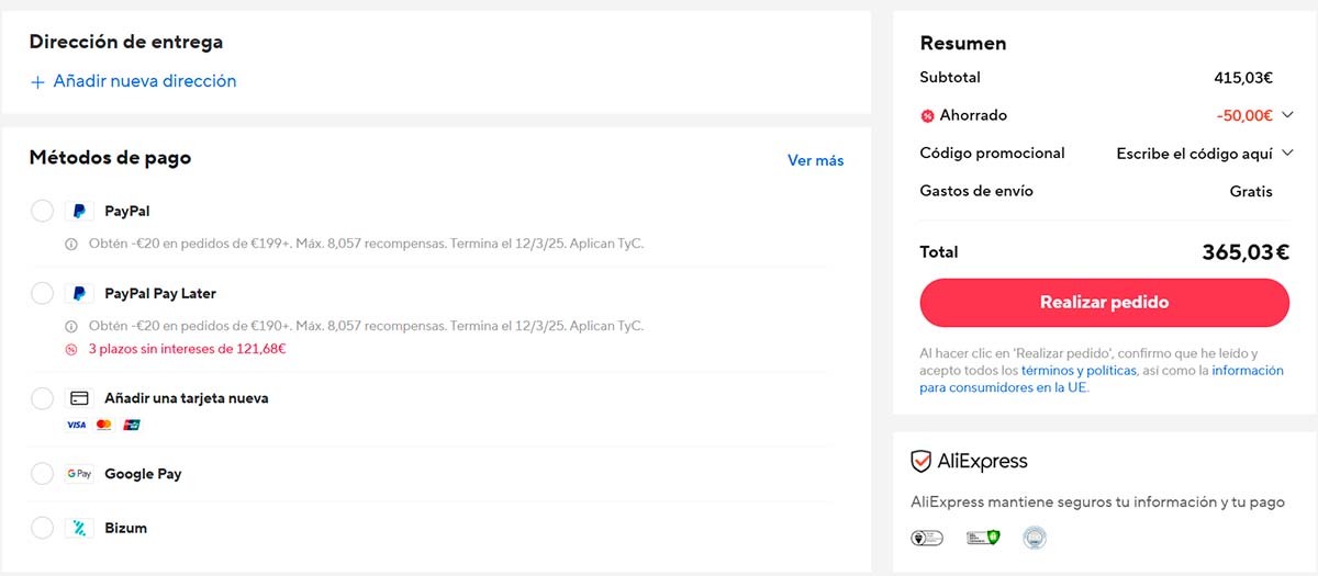 Oferta realme GT 7 AlIExpress