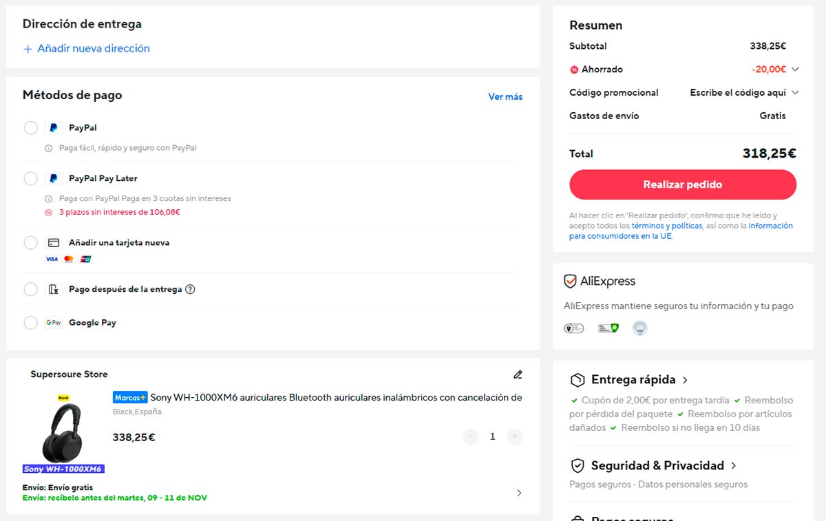 Oferta por los Sony WH-1000XM6