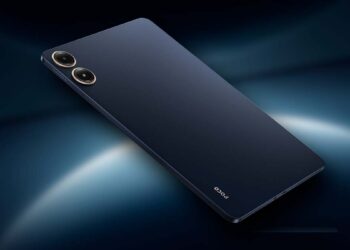 Trasera del POCO Pad con imagen de fondo