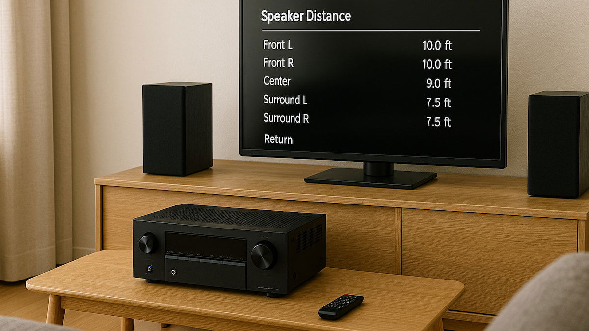 Ajustar las distancias en tu receptor AV: el truco gratis que transforma tu cine en casa
