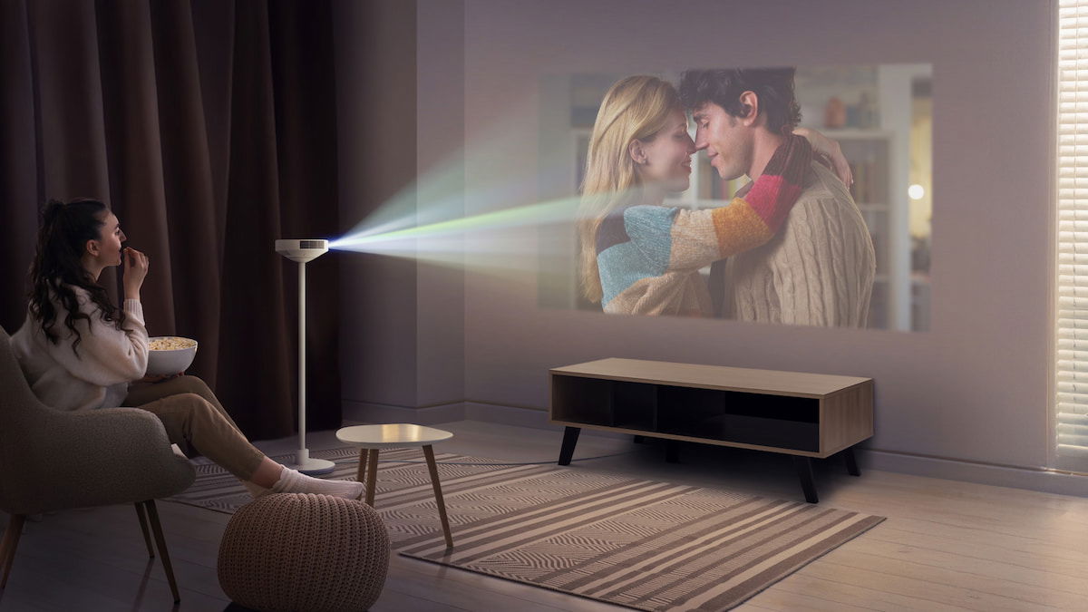 LG Mood Mate PF600U: el proyector 3 en 1 que también es lámpara y altavoz Bluetooth