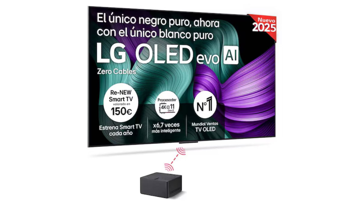 LG OLED M5: la versión inalámbrica del mejor televisor de 2025 a precio histórico en 77 pulgadas