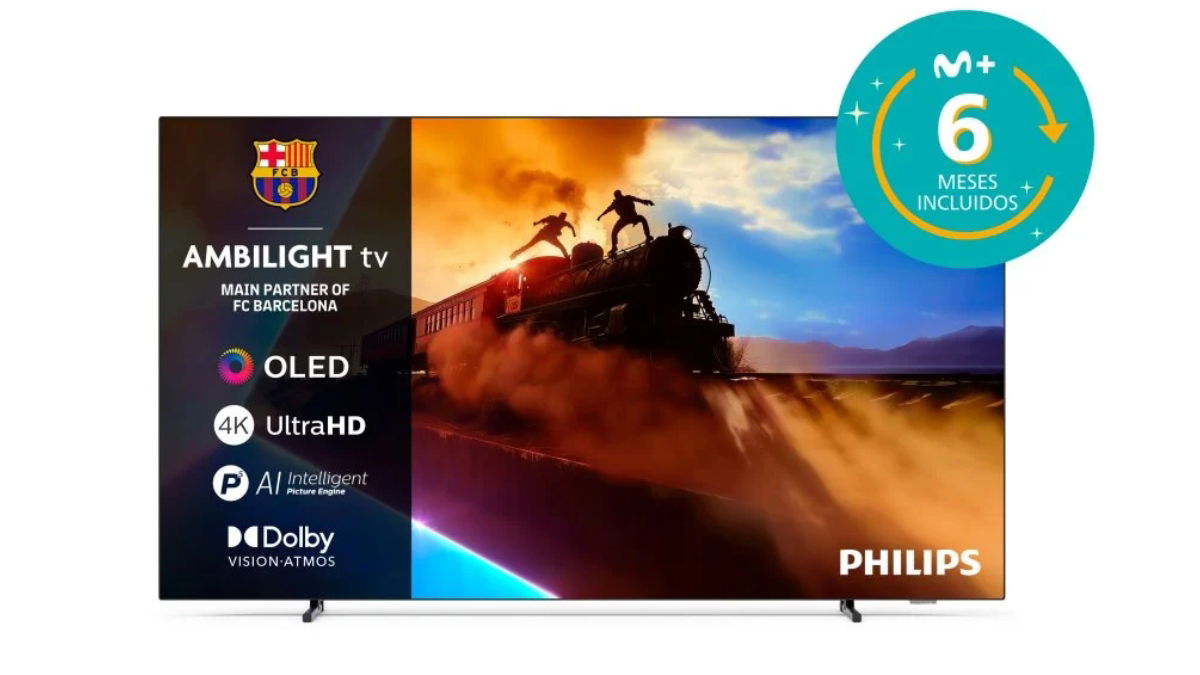 Philips OLED770 de 55 pulgadas, precio histórico para un televisor Ambilight con OLED por menos de 700 euros