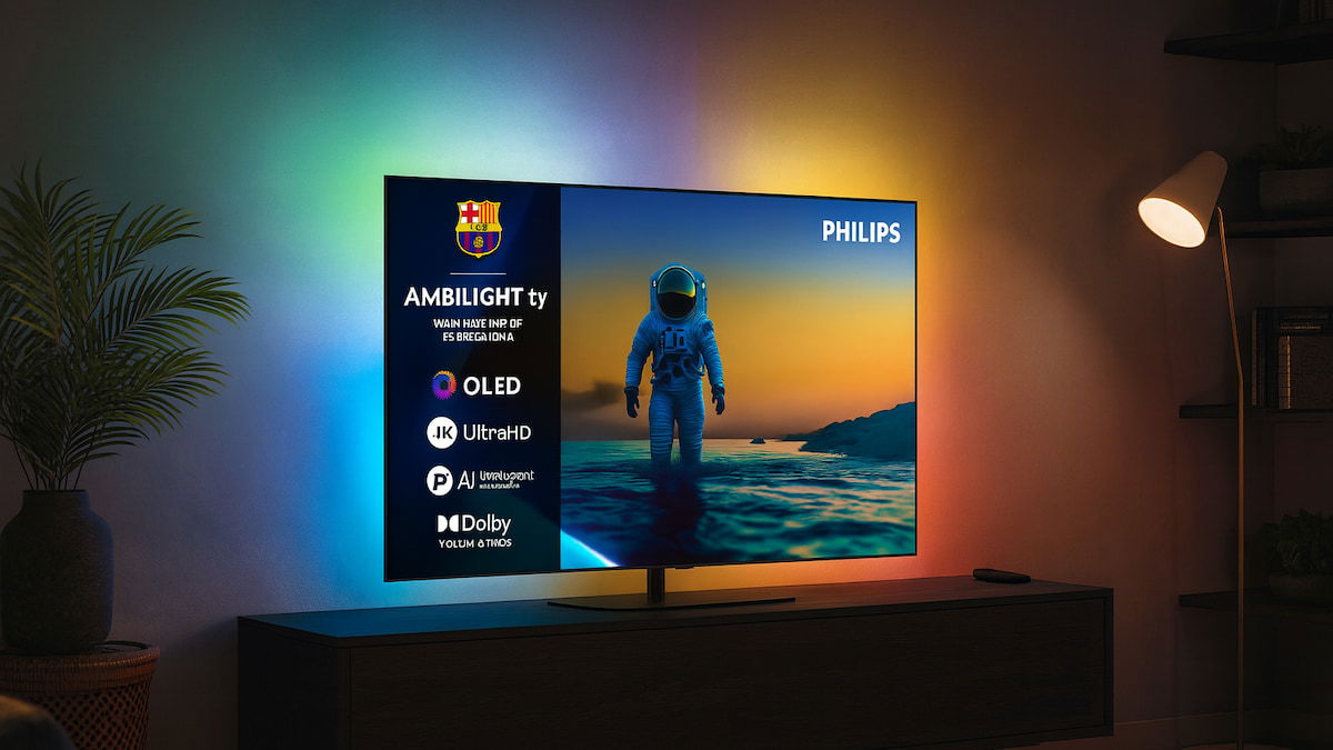 Philips OLED820 de 55 pulgadas, dale un nuevo toque a tu salón con este OLED Ambilight por menos de 1000 euros