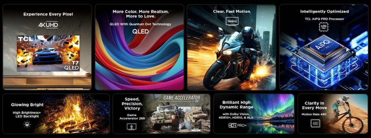 TCL T7: un nuevo televisor para la gama QLED con 144 Hz, Google TV y precio comedido que promete arrasar