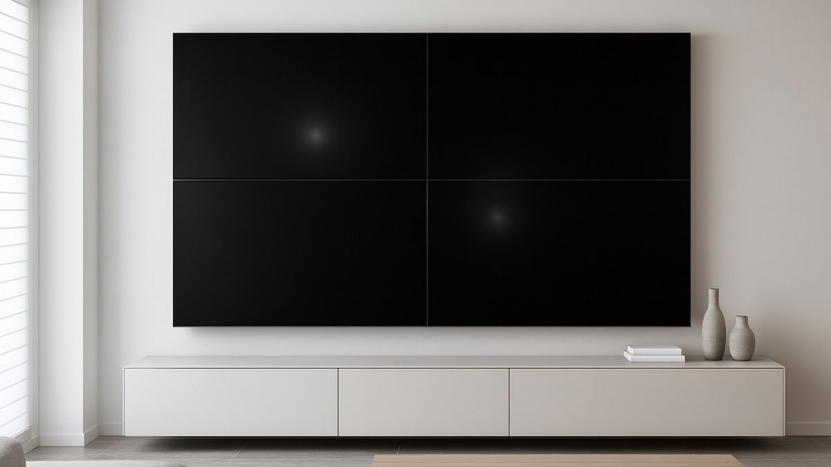 ¿Vale la pena juntar cuatro televisores de 65 pulgadas? Este hombre lo hizo y gastó más de 4.000 dólares