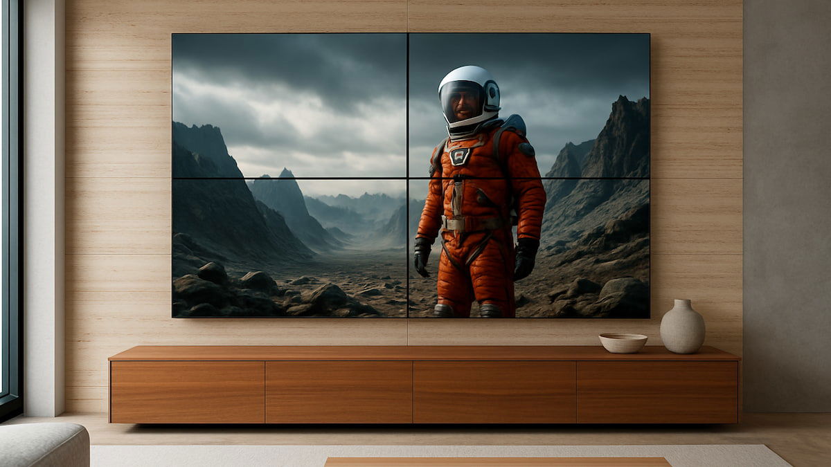 ¿Vale la pena juntar cuatro televisores de 65 pulgadas? Este hombre lo hizo y gastó más de 4.000 dólares