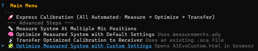 Audyssey- Evo-AcoustiX