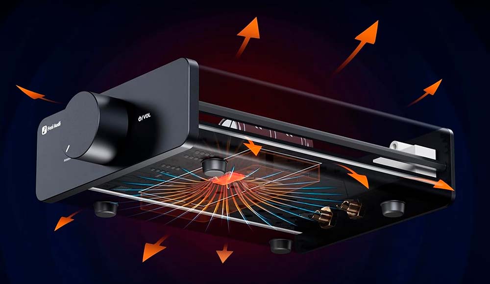 Disipación del Fosi Audio V3