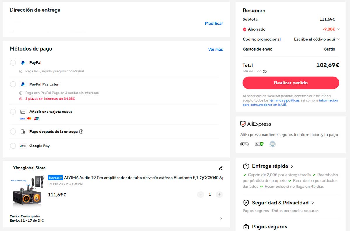Oferta por el AIYIMA T9 PRO