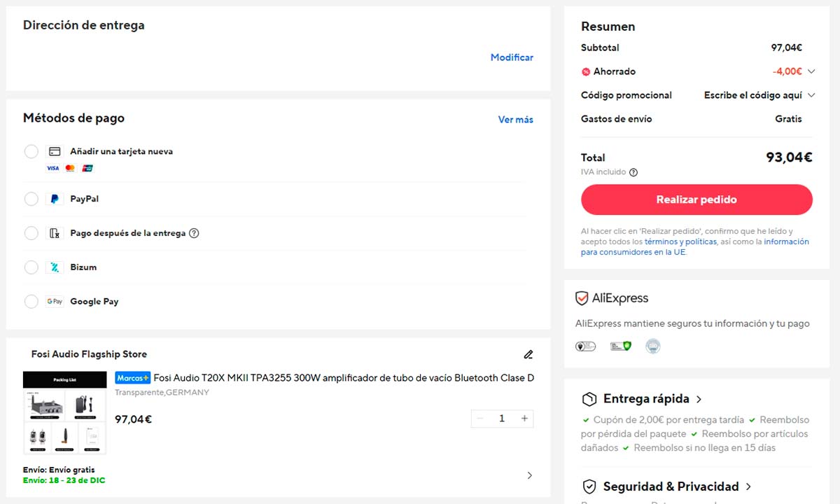 Oferta por el Fosi Audio T20X MKII