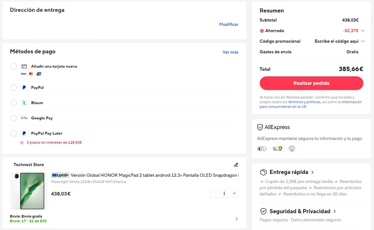 Oferta por el Honor MagicPad 2