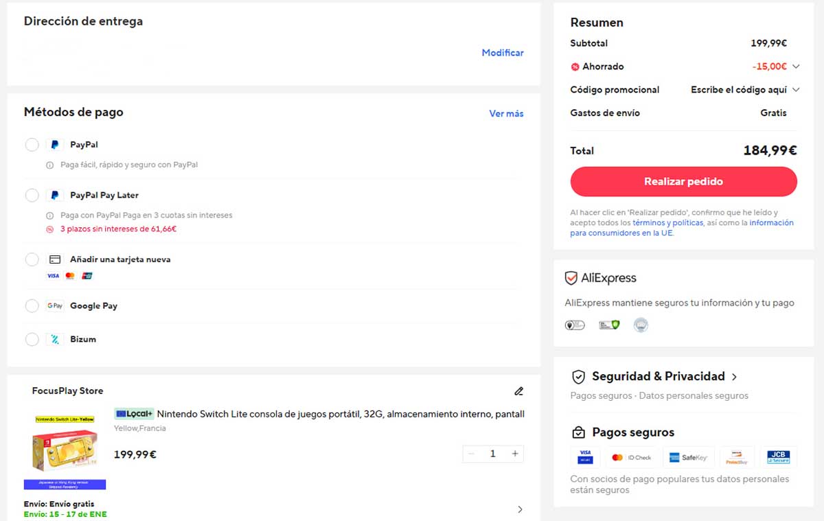 Oferta por la Nintendo Switch Lite