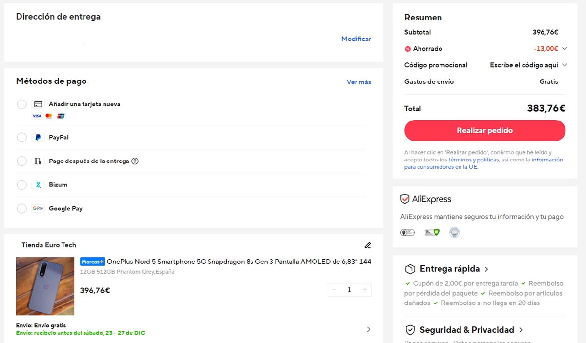 Oferta por el OnePlus Nord 5 5G