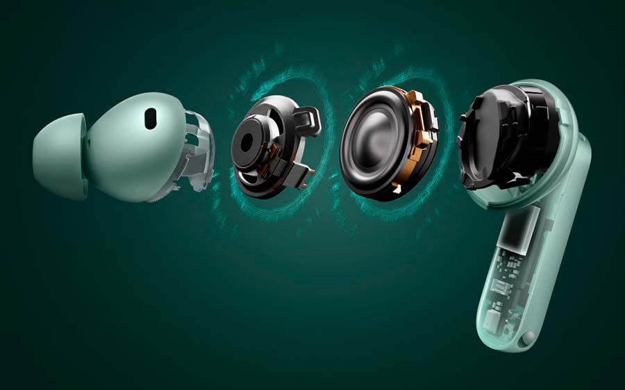 Interior de los OnePlus Buds 4