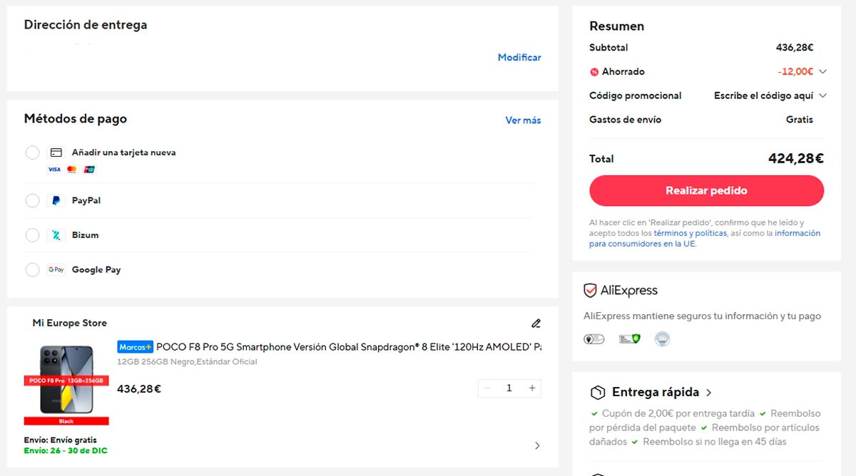 Oferta por el POCO F8 Pro