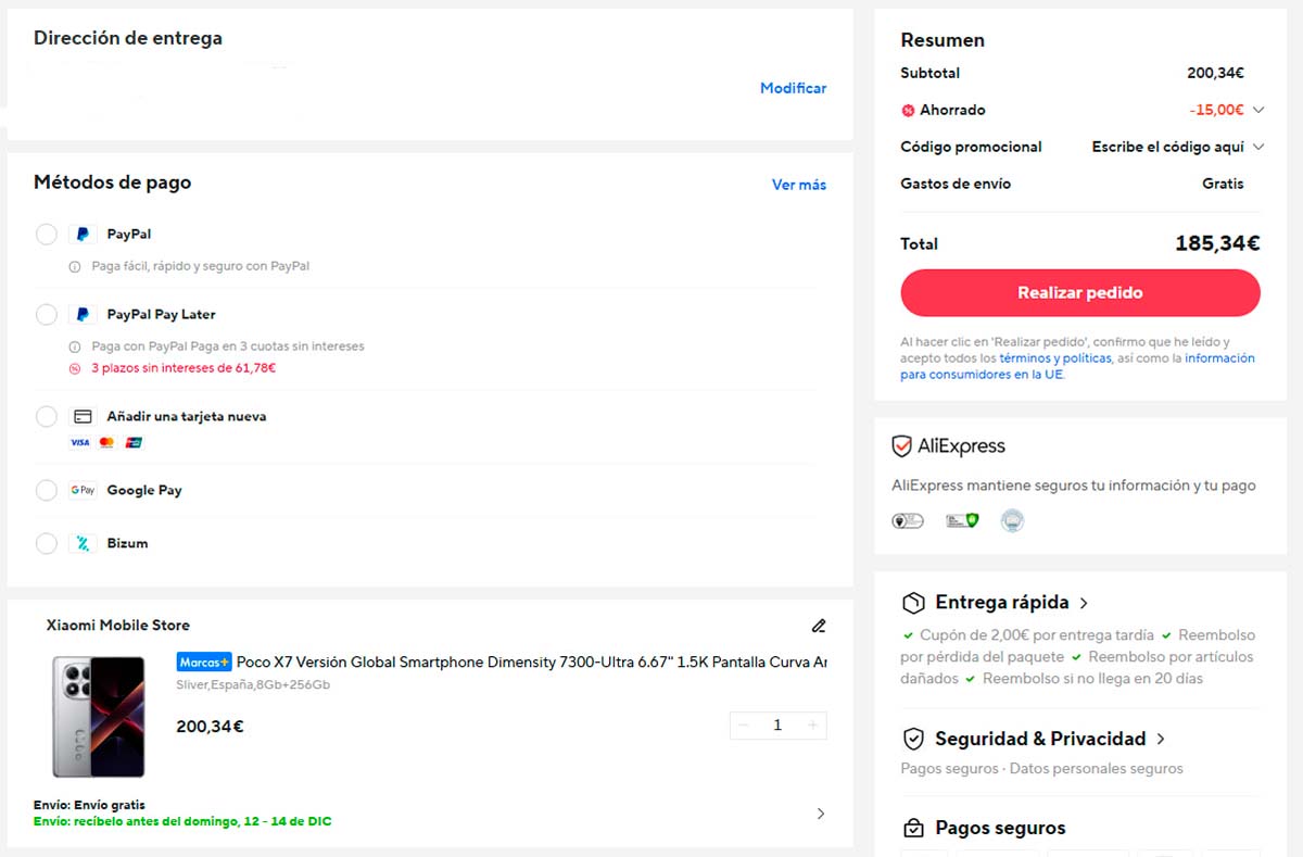 Oferta por el POCO X7