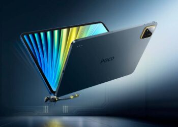 tablet POCO Pad X1 con fondo