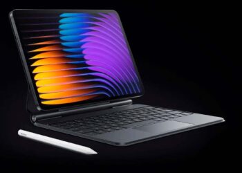 Tablet Xiaomi Pad 7 Pro con teclado y fondo negro