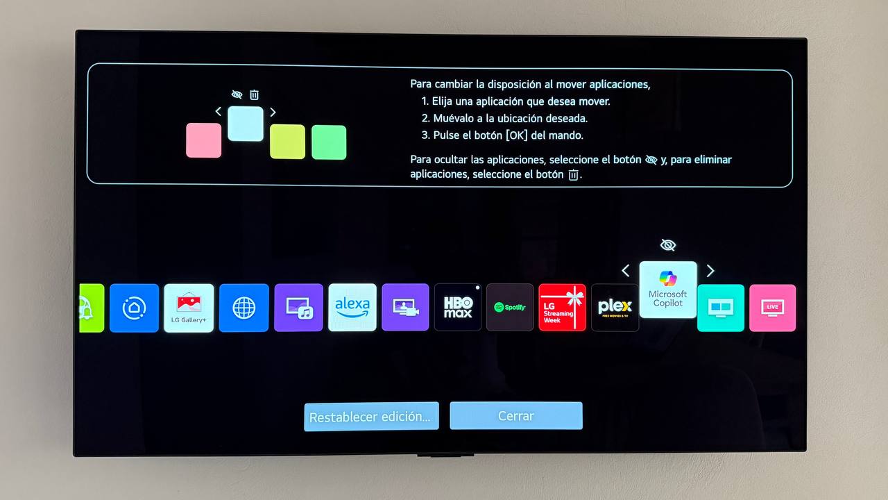 LG instala Copilot en sus televisores con webOS en la última actualización de firmware...con un gran "pero"