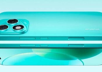 Teléfono Honor 400 Lite 5G de color verde