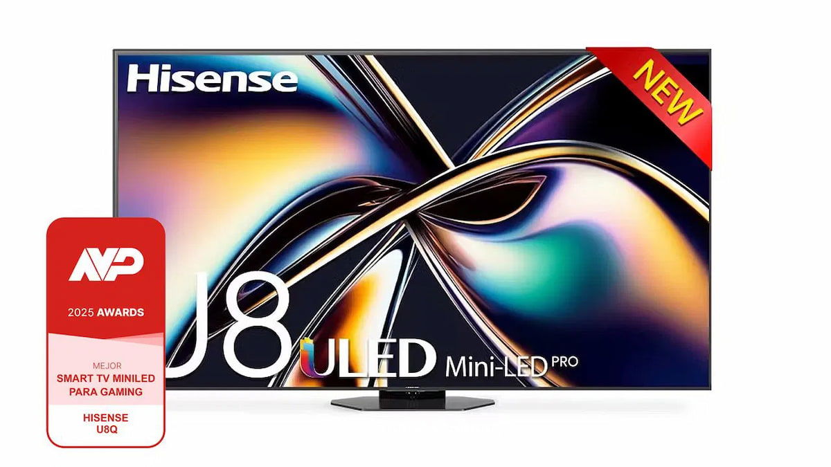 Hisense U8Q de 55 pulgadas, arranca la locura de la Cyber Week, llévatela a casa por 689 euros