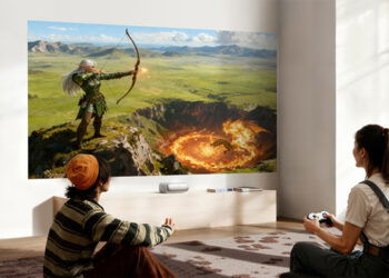 Jmgo lanza el O3, un proyector de tiro ultracorto con láser tricolor, VRR y sistema Xiaomi