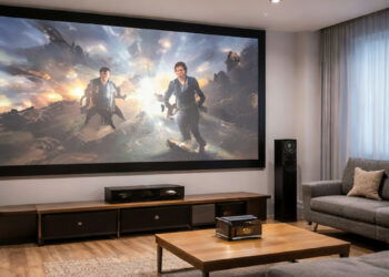 ¿Qué tipos de telas o materiales son ideales para utilizar como pantallas de proyector caseras?