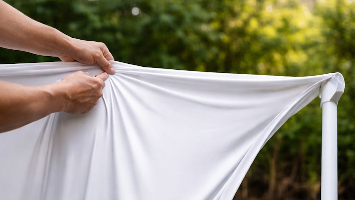 ¿Qué tipos de telas o materiales son ideales para utilizar como pantallas de proyector caseras?