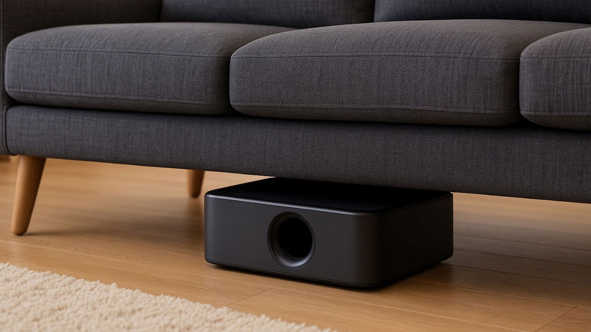 Poner el subwoofer bajo el sofá puede ser una maravilla… o una cagada