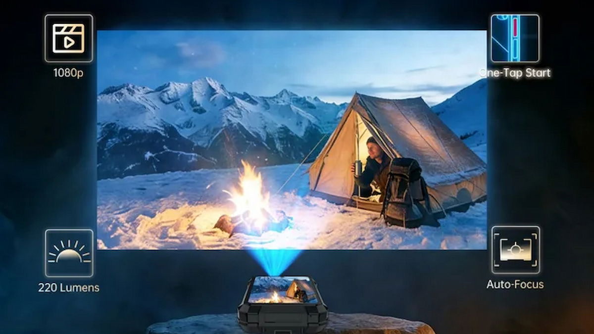 8849 Tank X: el móvil “ladrillo” con proyector y batería de 17.600 mAh que no tiene ningún sentido