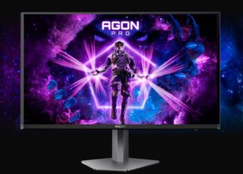 Monior AOC Agon Pro AG326UD con fondo negro