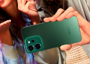 Trasera del OPPO Reno14 FS