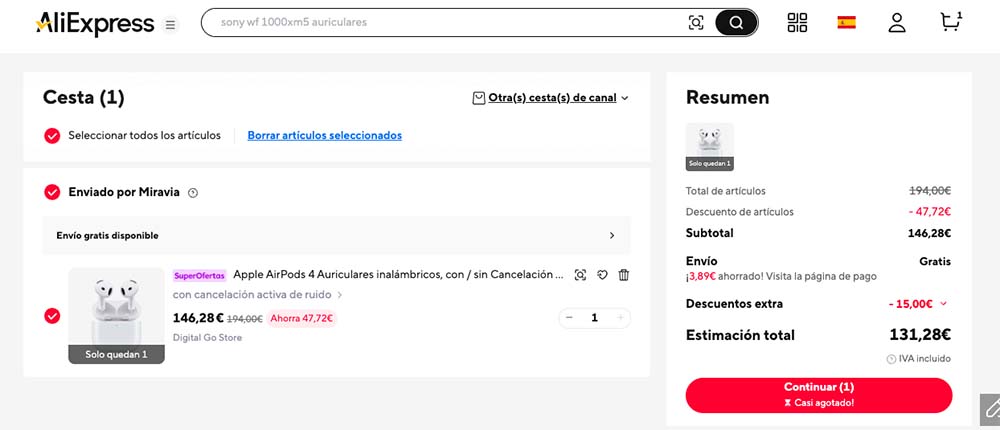 Oferta por los AirPods 4