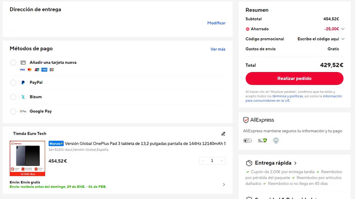 Oferta por el OnePlus Pad 3