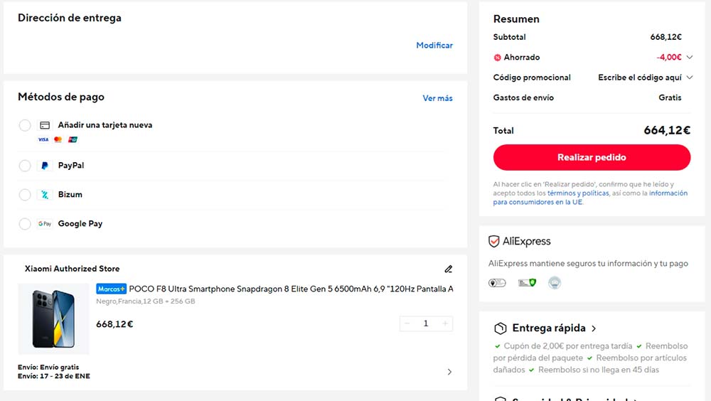 Oferta por el POCO F8 Ultra