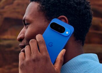 Uso del Pixel 10 que tiene color azul