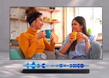 Uso en una mesa de la Samsung HW-B650F